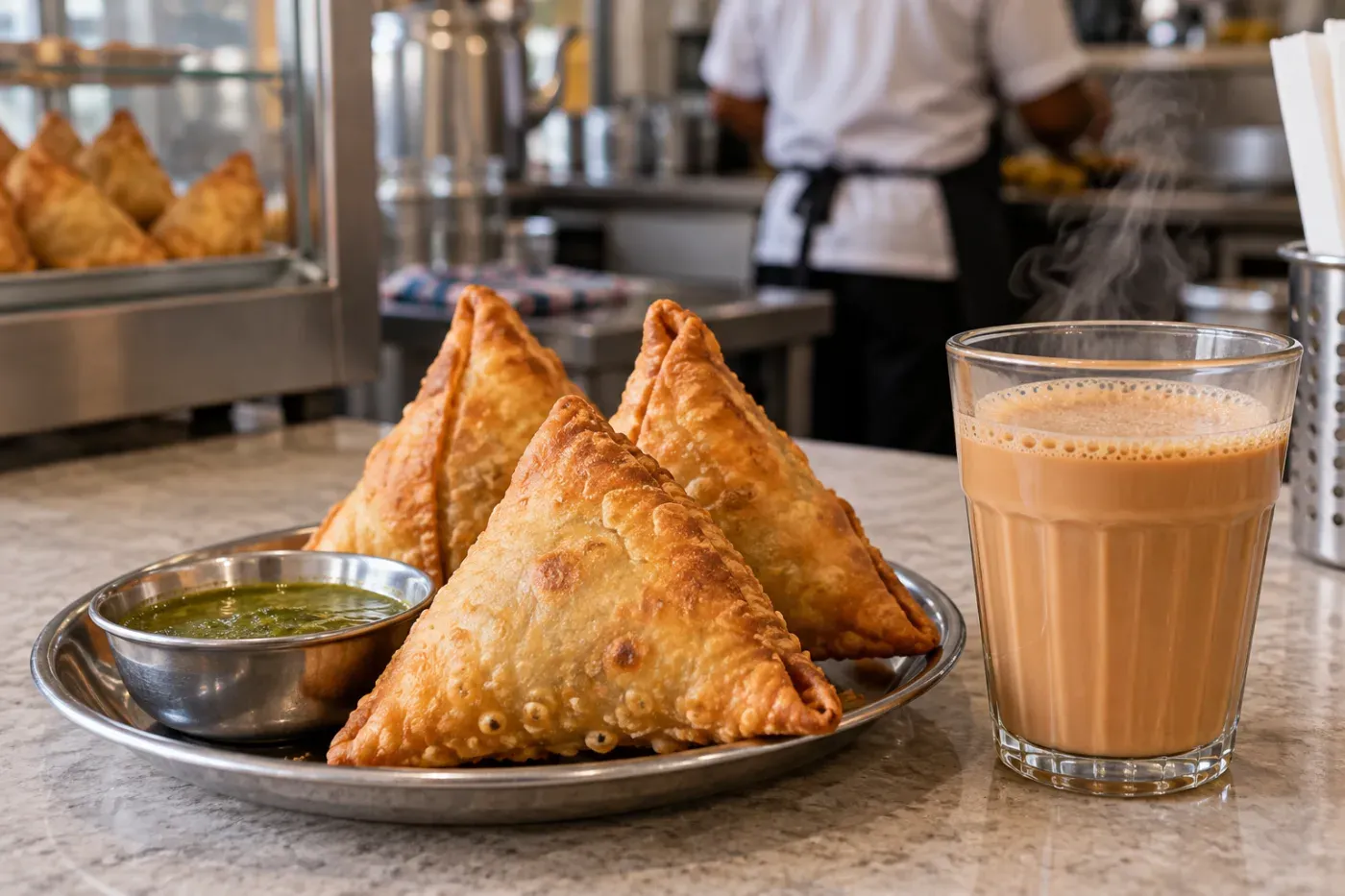 Ashwaq Cafeteria — cheapest samosa in Deira