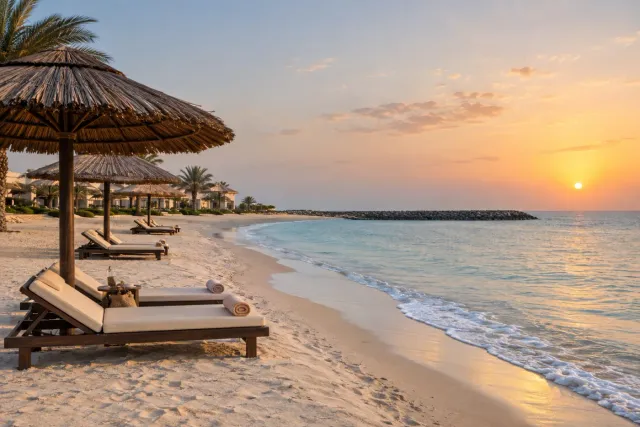 Mirfa Hotel — western region, empty beaches