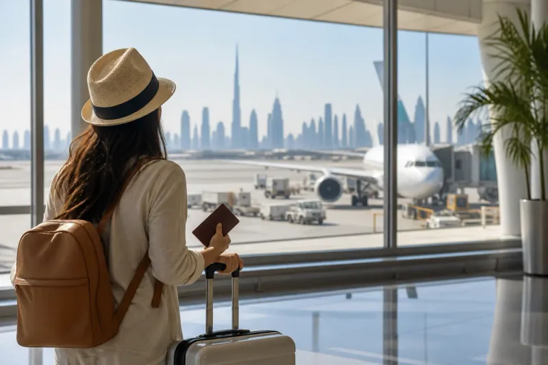 UAE passport control on arrival