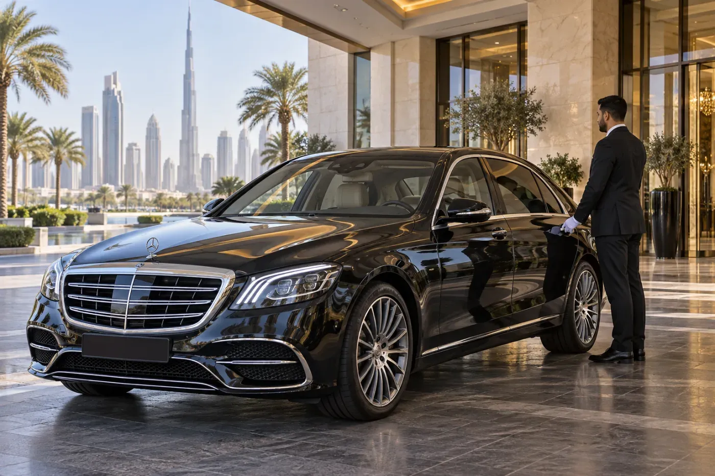 Dubai Luxury Chauffeur (Full Day, Mercedes S-Class)