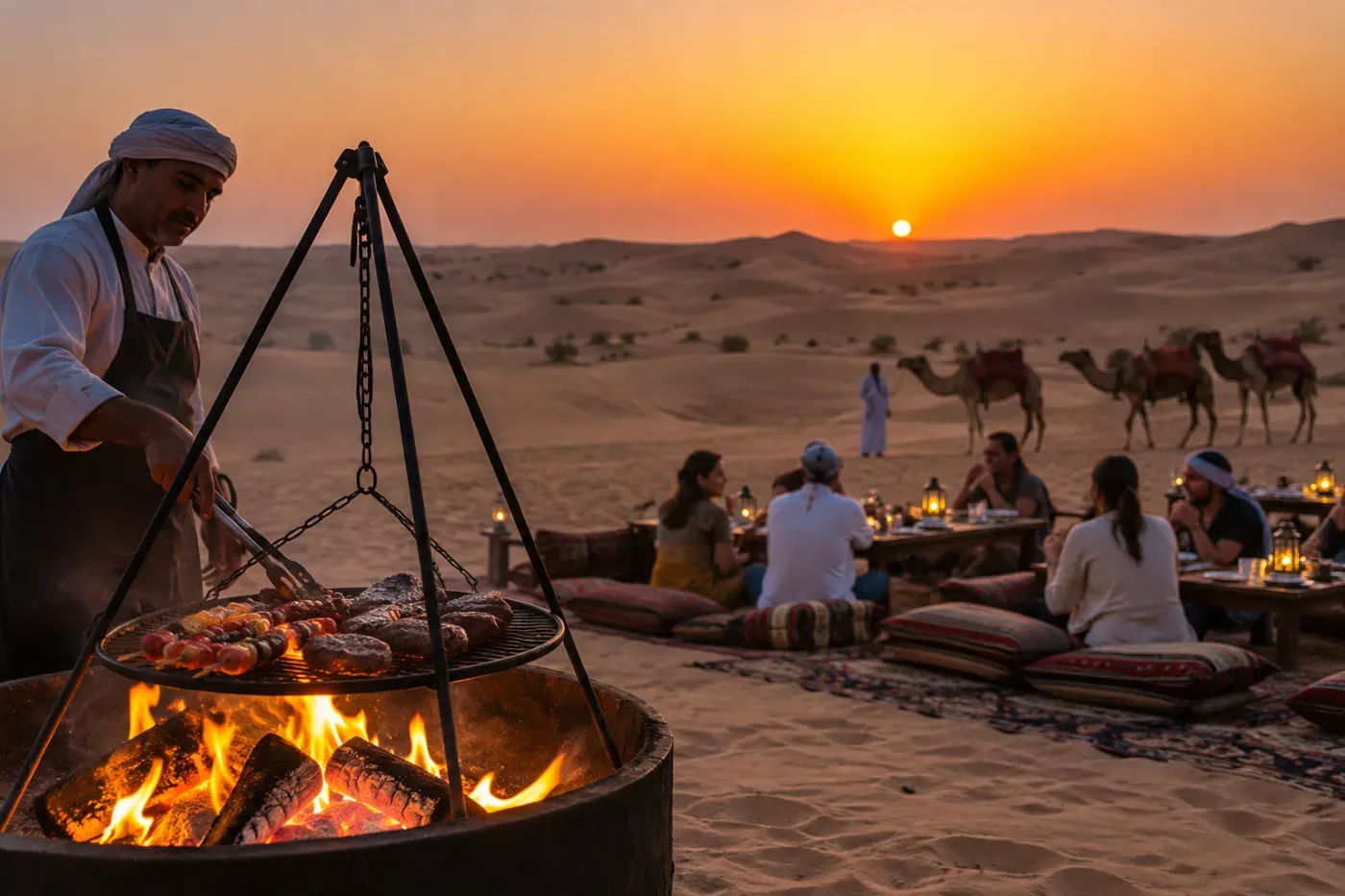 Abu Dhabi Desert Safari (evening, BBQ)
