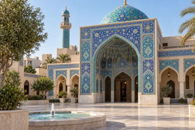 Iranian Mosque (Imam Hussein Mosque), Satwa