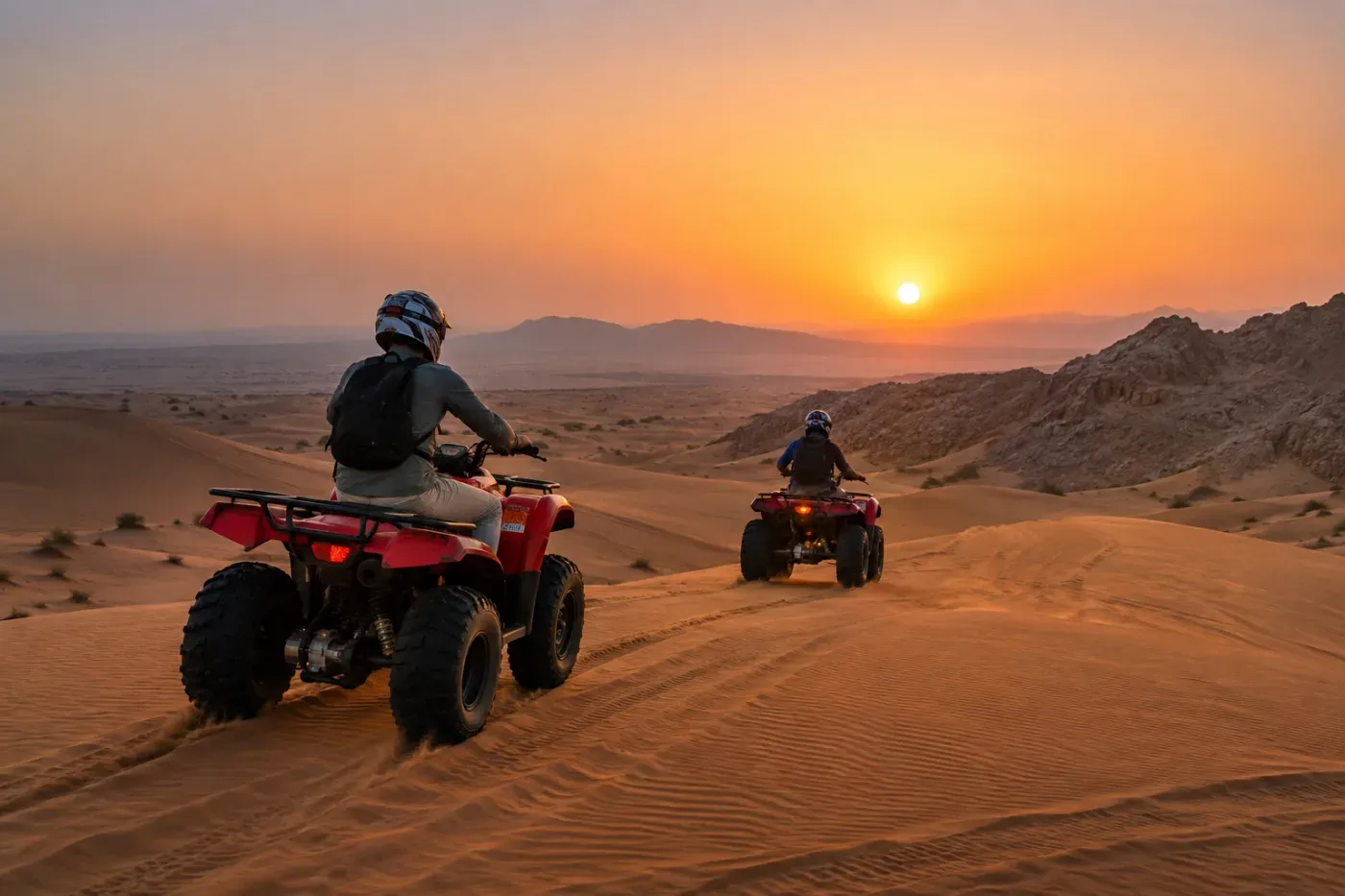 Quad Bike Sunset Hafeet (1hr + viewpoint)