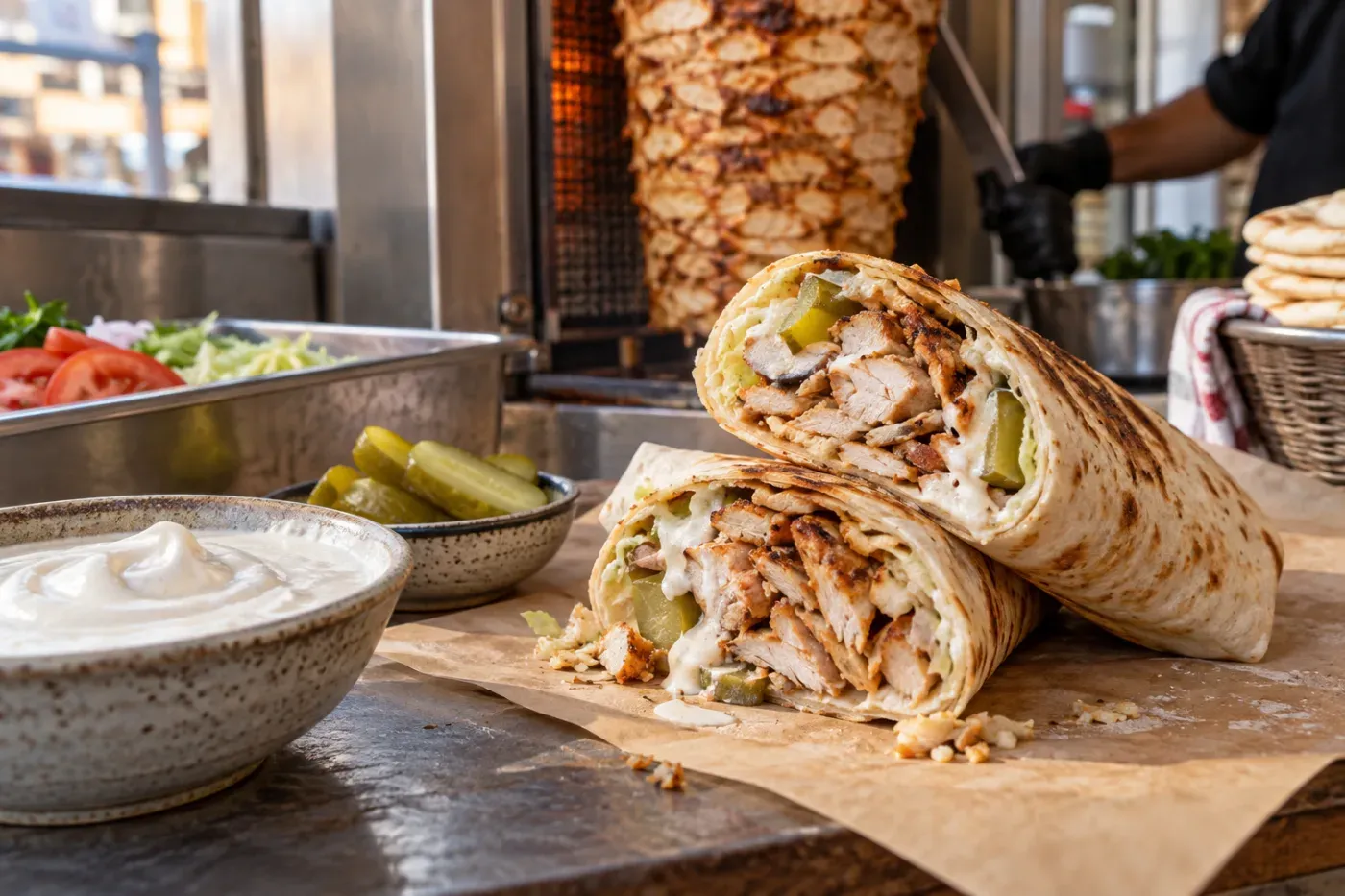 Al Mallah — shawarma, Al Dhiyafah Street