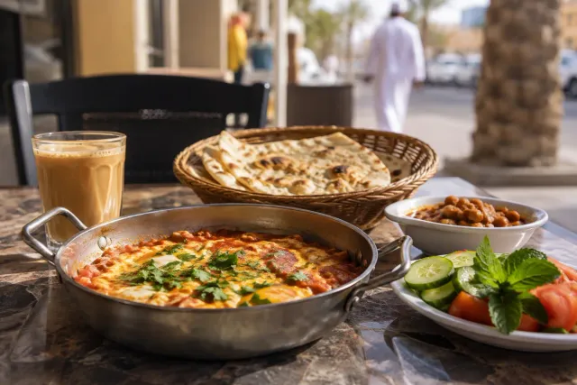 Habshan Street — full breakfast under 15 AED