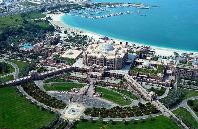 Emirates Palace exterior Abu Dhabi