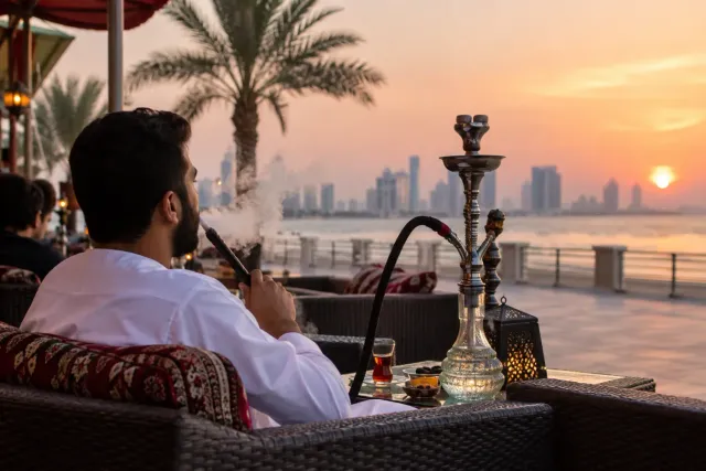 Corniche shisha cafés